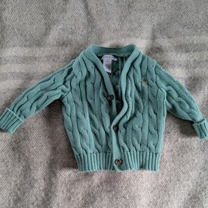 Ralph Lauren Baby Boy Cable Knit Cardigan